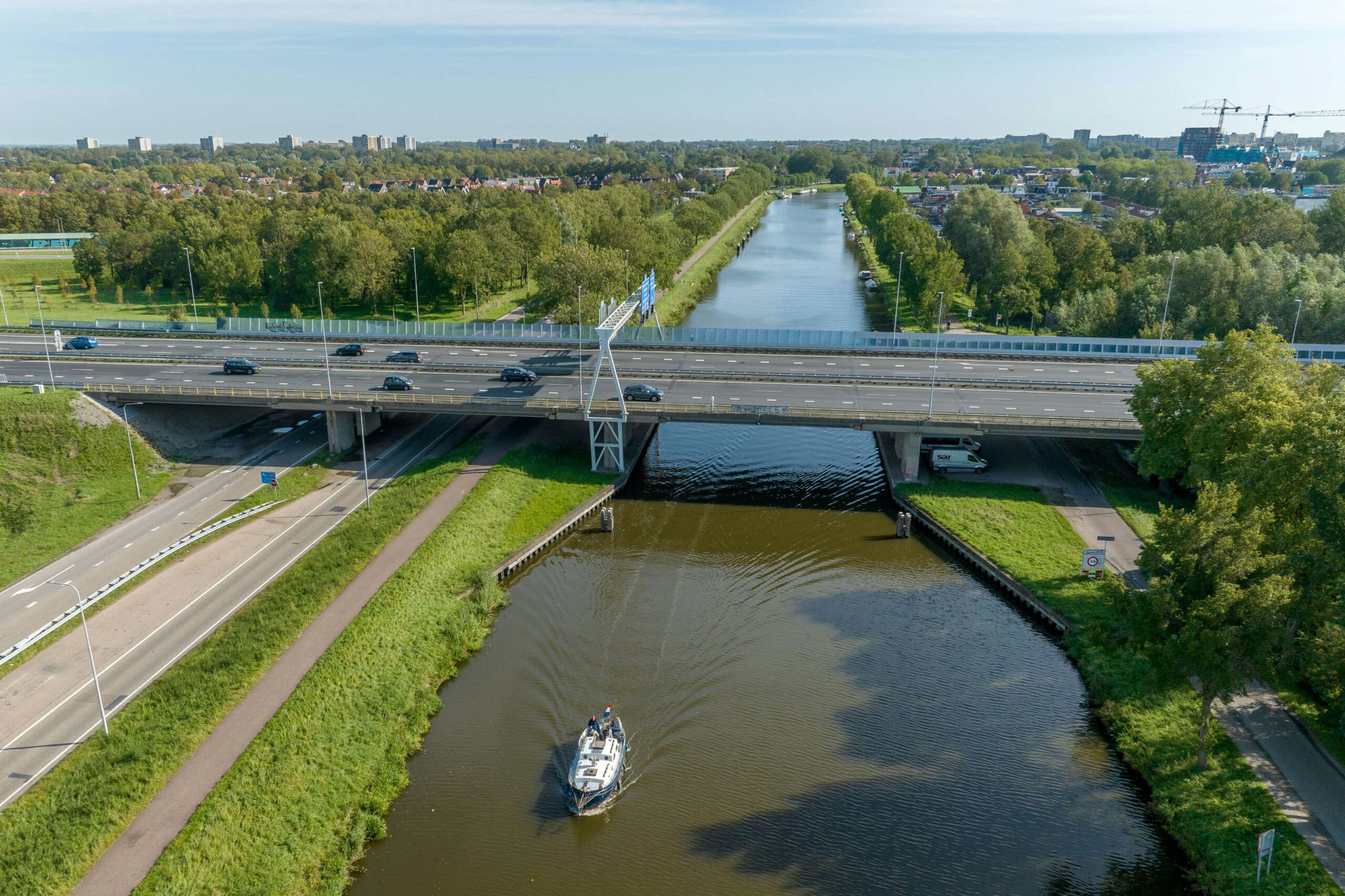 De Eerste Dag Van De Herstel Werkzaamheden Aan Brug A7 Verkeer 